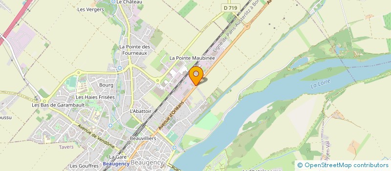 localisation de l'entreprise LES JARDINS D' OLIVIER à BEAUGENCY