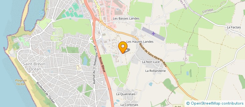 localisation de l'entreprise LES JARDINS D'OLIVIER à SAINT-BREVIN-LES-PINS