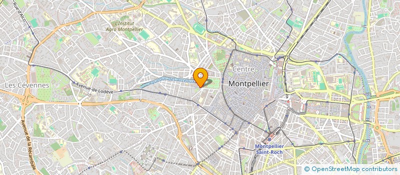 localisation de l'entreprise LES JARDINS D OLYMPIE à MONTPELLIER