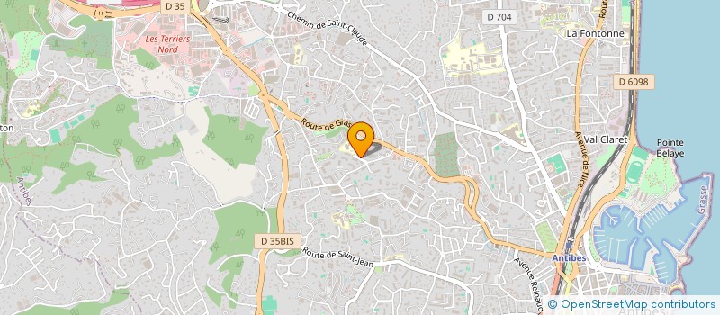 localisation de l'entreprise LES JARDINS D'OPIO à ANTIBES