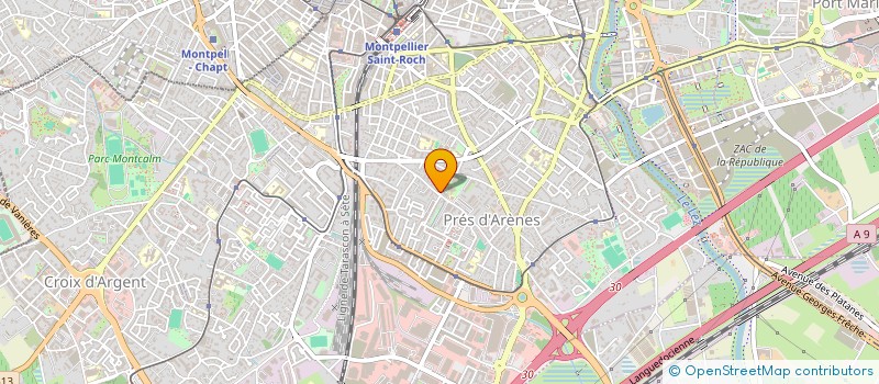 localisation de l'entreprise LES JARDINS D ORIENT à MONTPELLIER