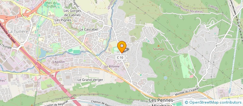 localisation de l'entreprise LES JARDINS D'ORIOLA à LES PENNES-MIRABEAU