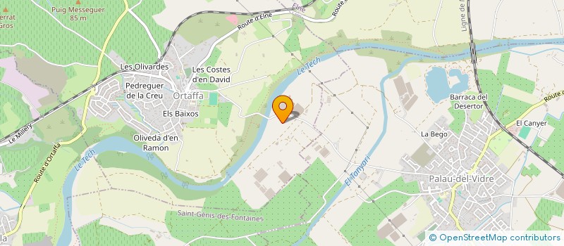 localisation de l'entreprise LES JARDINS D'ORTAFFA  ORTAFFA
