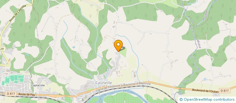 localisation de l'entreprise LES JARDINS D'OSTARA  CAUNEILLE