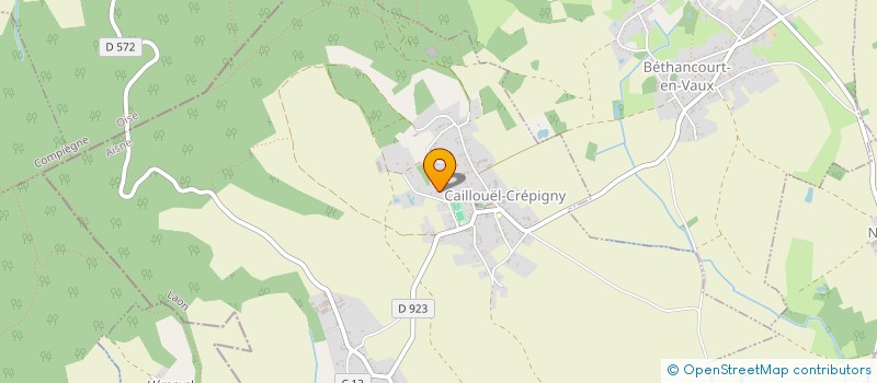 localisation de l'entreprise LES JARDINS D'OURSCAMPS  MAREST-DAMPCOURT