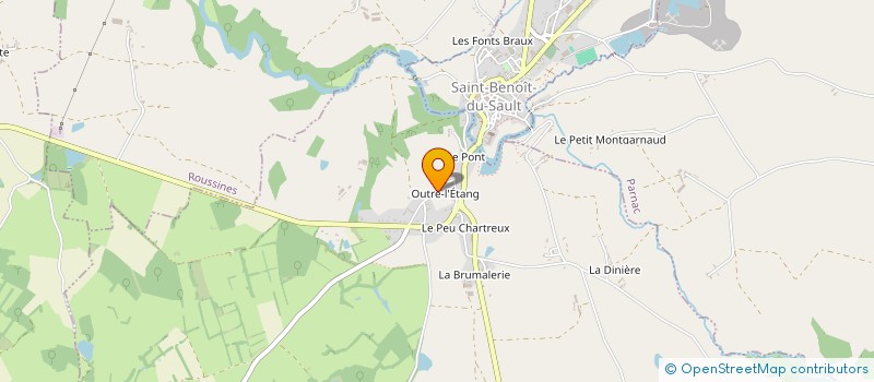 localisation de l'entreprise LES JARDINS D'OUTRE L'ETANG à LA CHATRE-LANGLIN