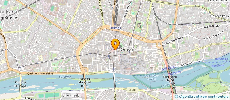 localisation de l'entreprise LES JARDINS D'ULYSSE à ORLEANS