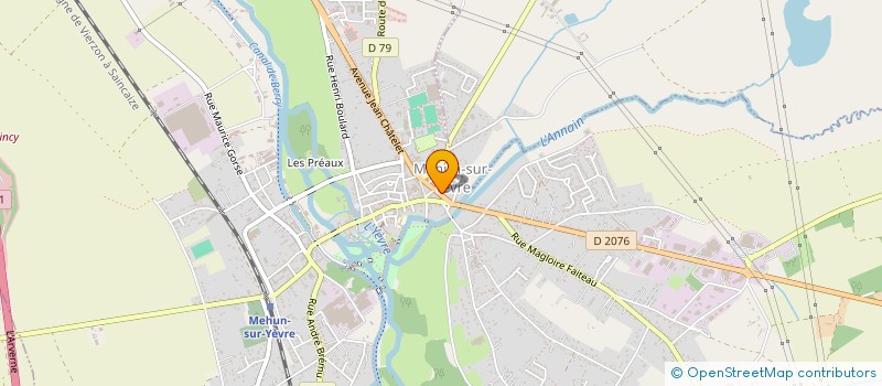 localisation de l'entreprise LES JARDINS D'YEVRE  MEHUN-SUR-YEVRE