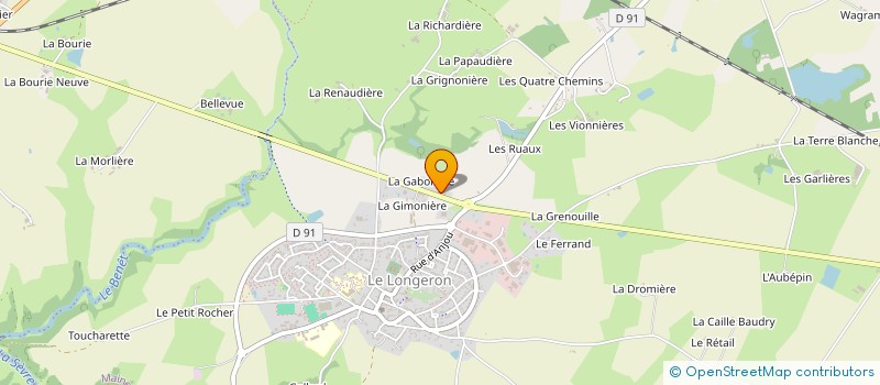 localisation de l'entreprise LES JARDINS DE B&M à SEVREMOINE