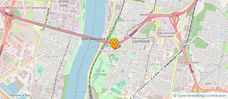 localisation de l'entreprise LES JARDINS DE BABYLON  LORMONT