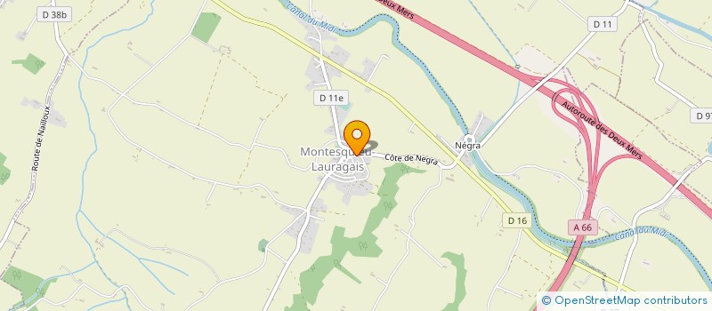 localisation de l'entreprise LES JARDINS DE BABYLONE  MONTESQUIEU-LAURAGAIS