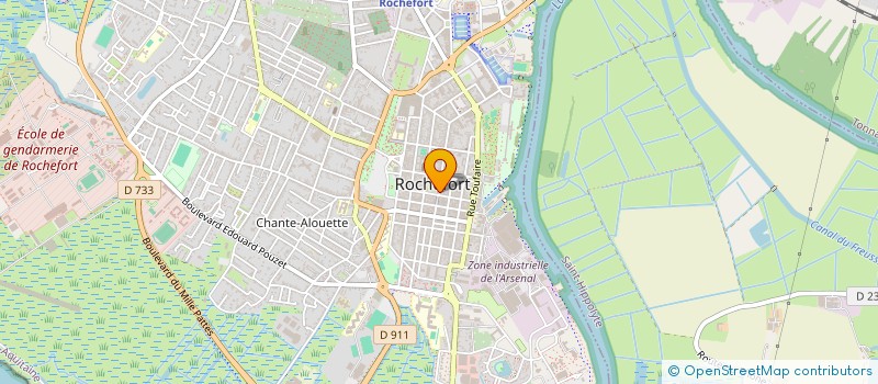 localisation de l'entreprise LES JARDINS DE BAGATELLES à ROCHEFORT