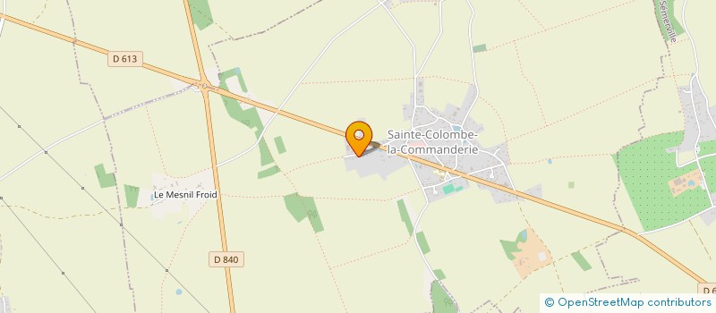 localisation de l'entreprise LES JARDINS DE BEA  STE COLOMBE LA COMMANDERIE