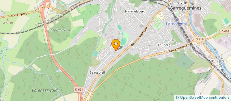 localisation de l'entreprise LES JARDINS DE BEAUSOLEIL  SARREGUEMINES