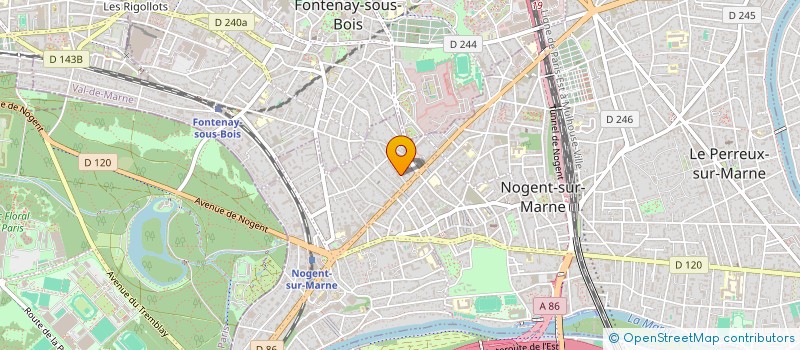 localisation de l'entreprise LES JARDINS DE BELFORT  NOGENT-SUR-MARNE