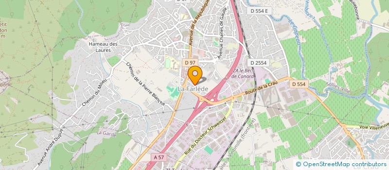 localisation de l'entreprise LES JARDINS DE BELLEVUE  LA FARLEDE