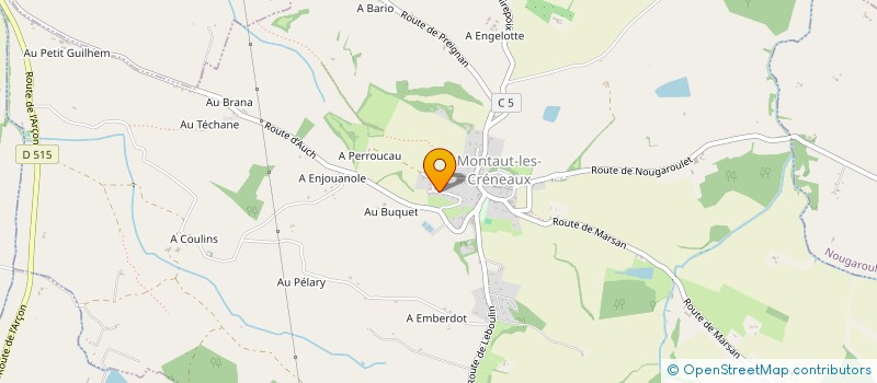 localisation de l'entreprise LES JARDINS DE BEN  DURAN