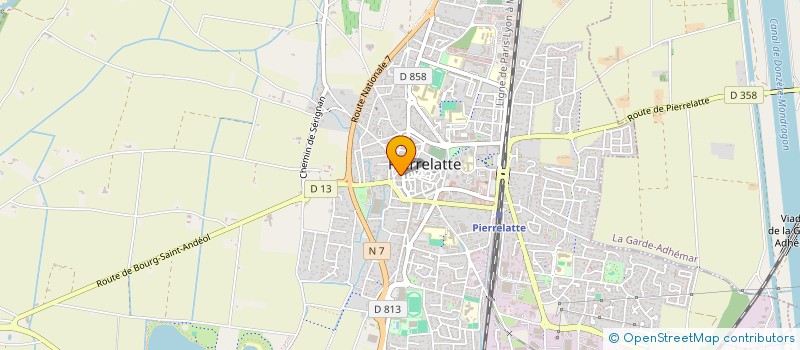localisation de l'entreprise LES JARDINS DE BERKANE à PIERRELATTE