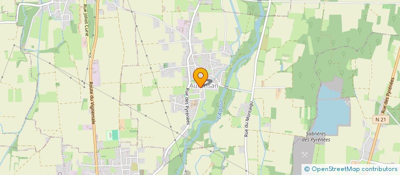 localisation de l'entreprise LES JARDINS DE BIGORRE  AURENSAN