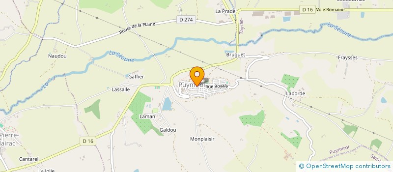 localisation de l'entreprise LES JARDINS DE BLAIRE  PUYMIROL