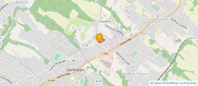 localisation de l'entreprise LES JARDINS DE BORDEROUGE  ROUFFIAC-TOLOSAN