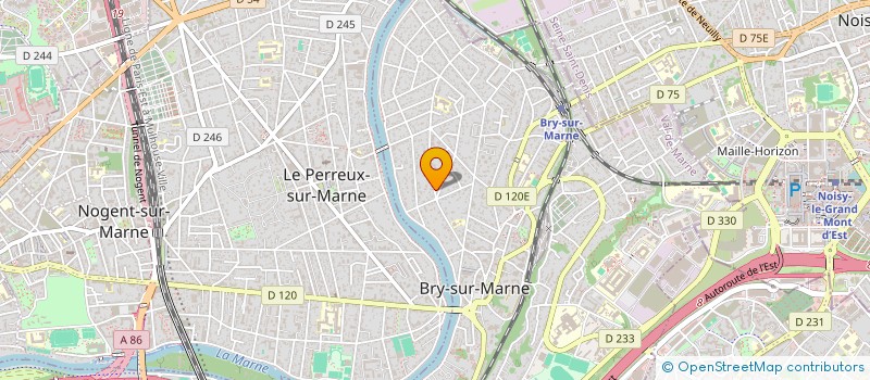 localisation de l'entreprise LES JARDINS DE BOULOGNE  BRY-SUR-MARNE