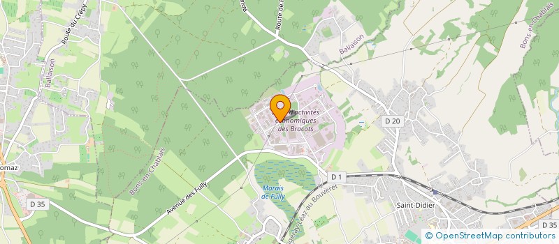 localisation de l'entreprise LES JARDINS DE BRECORENS  BONS-EN-CHABLAIS