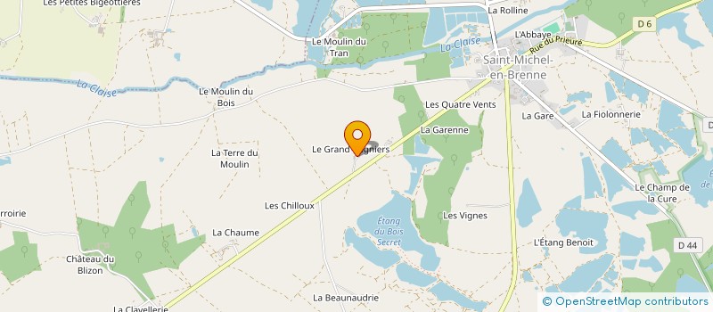 localisation de l'entreprise LES JARDINS DE BRENNE à SAINT-MICHEL-EN-BRENNE