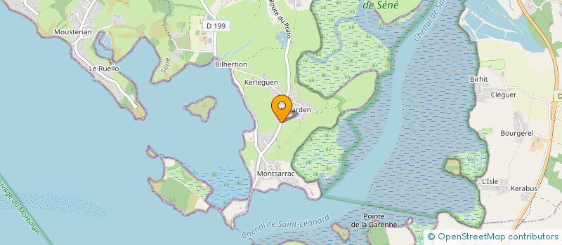 localisation de l'entreprise LES JARDINS DE CADOUDAL  SENE