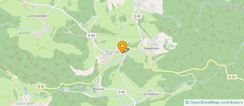 localisation de l'entreprise LES JARDINS DE CALLUNES  BAN-DE-SAPT