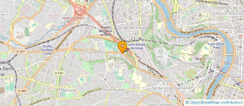localisation de l'entreprise LES JARDINS DE CALUIRE à LYON
