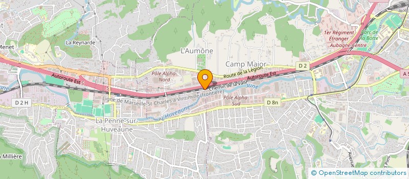 localisation de l'entreprise LES JARDINS DE CAMEXO  AUBAGNE