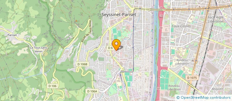 localisation de l'entreprise LES JARDINS DE CAMILLE  SEYSSINET-PARISET