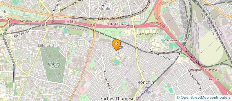 localisation de l'entreprise LES JARDINS DE CAQUANT  LILLE