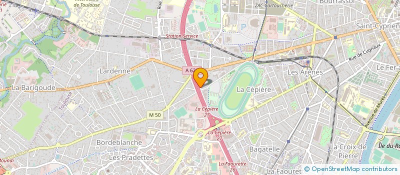 localisation de l'entreprise LES JARDINS DE CARMAUX  TOULOUSE