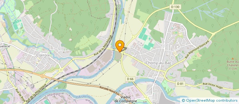 localisation de l'entreprise LES JARDINS DE CARTHAGE  CHOISY-AU-BAC