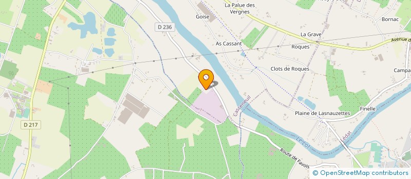 localisation de l'entreprise LES JARDINS DE CASSENEUIL  CASSENEUIL