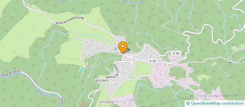 localisation de l'entreprise LES JARDINS DE CASSIN  LACROUZETTE