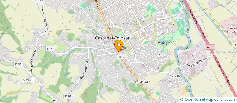 localisation de l'entreprise LES JARDINS DE CASTANET à CASTANET-TOLOSAN