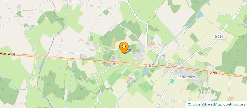 localisation de l'entreprise LES JARDINS DE CATHERINE à BAUGE EN ANJOU