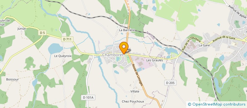 localisation de l'entreprise LES JARDINS DE CELIA à CHAMBORET