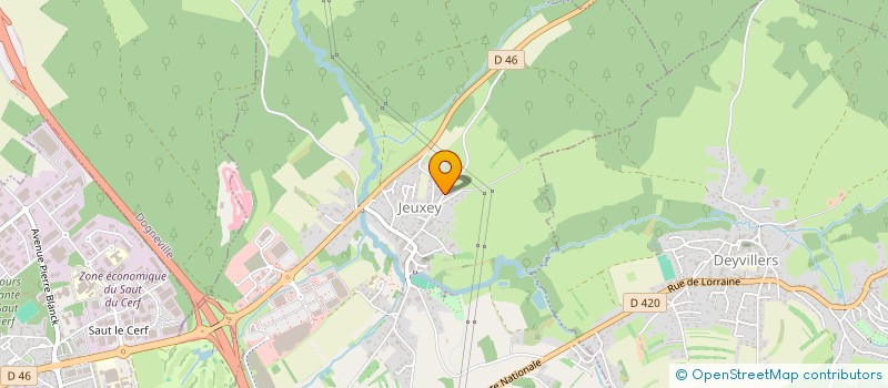 localisation de l'entreprise LES JARDINS DE CENDRILLON  JEUXEY