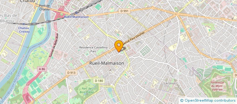 localisation de l'entreprise LES JARDINS DE CERES  RUEIL-MALMAISON