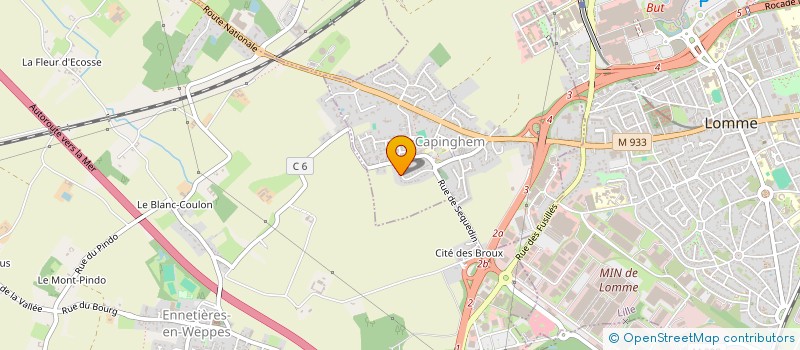 localisation de l'entreprise LES JARDINS DE CERISY à LILLE