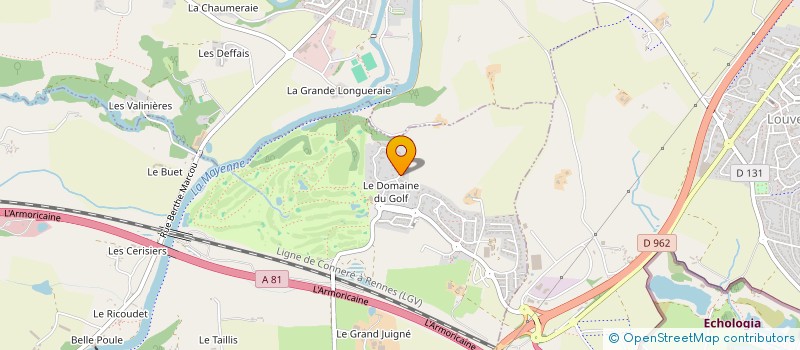 localisation de l'entreprise LES JARDINS DE CHANTELOUP  CHANGE