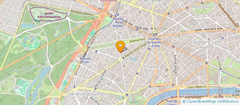 localisation de l'entreprise LES JARDINS DE CHANTILLY  PARIS