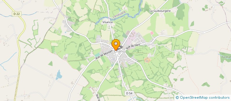 localisation de l'entreprise LES JARDINS DE CHANU à CHANU