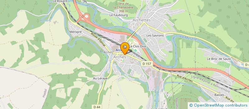 localisation de l'entreprise LES JARDINS DE CHLOE  ARCHES