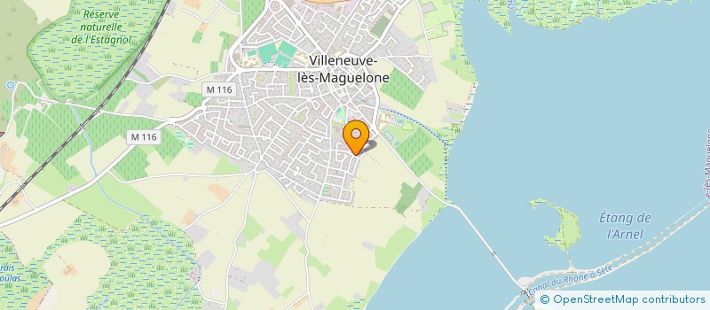 localisation de l'entreprise LES JARDINS DE CHRISTELLE à VILLENEUVE-LES-MAGUELONE