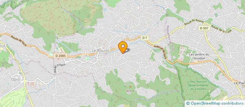 localisation de l'entreprise LES JARDINS DE CLARA  LE ROURET